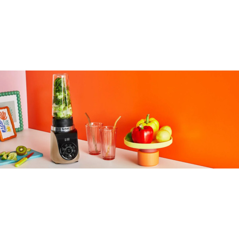 Блендер Tefal стаціонарний Blend UP, 1000Вт, чаша-700мл, тритан, чорно-золотистий