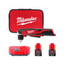 Дриль Milwaukee кутовий 12 Нм, C12 RAD-202В Li-Ion 2x2Ah (4933441215)