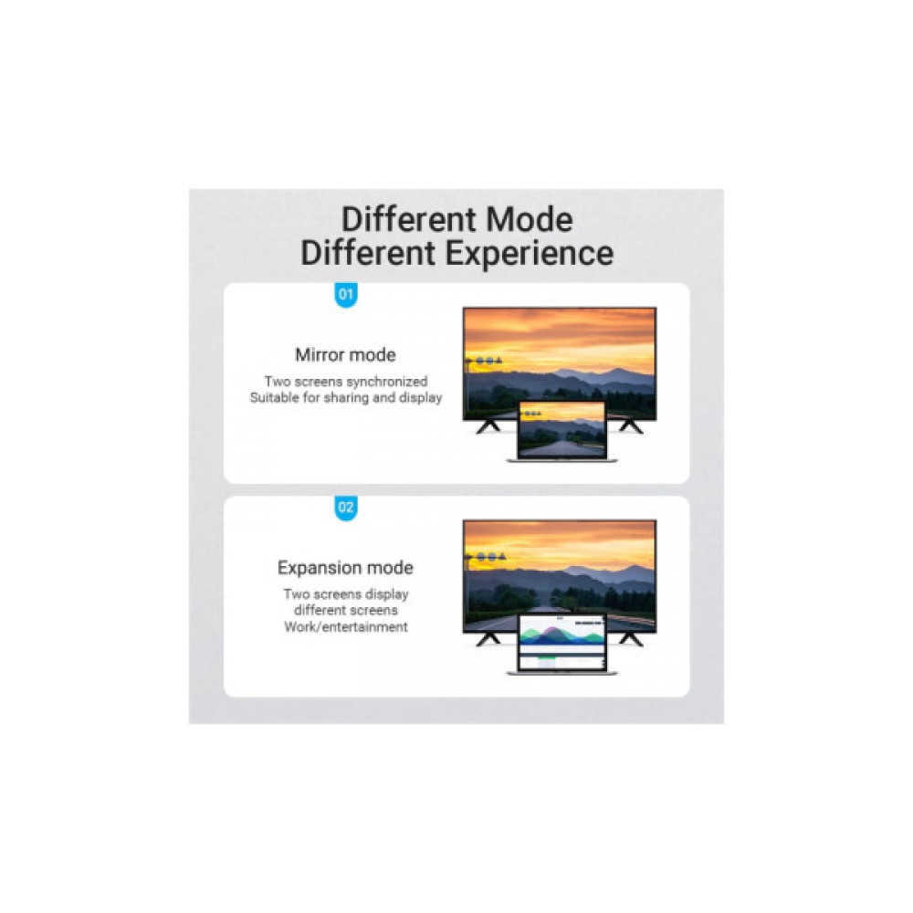 Кабель мультимедійний HDMI M to HDMI M 2.0m V2.0 4K60Hz 90° corner PVC black Vention (AAQBH)