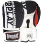 Боксерські рукавички PowerPlay 3086 Matt Challenger Чорно-Білі 12 унцій (PP_3086_12oz_Bl/White)