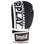 Боксерські рукавички PowerPlay 3086 Matt Challenger Чорно-Білі 12 унцій (PP_3086_12oz_Bl/White)