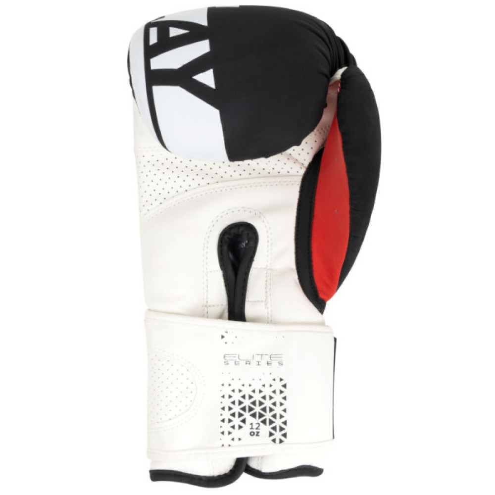 Боксерські рукавички PowerPlay 3086 Matt Challenger Чорно-Білі 12 унцій (PP_3086_12oz_Bl/White)