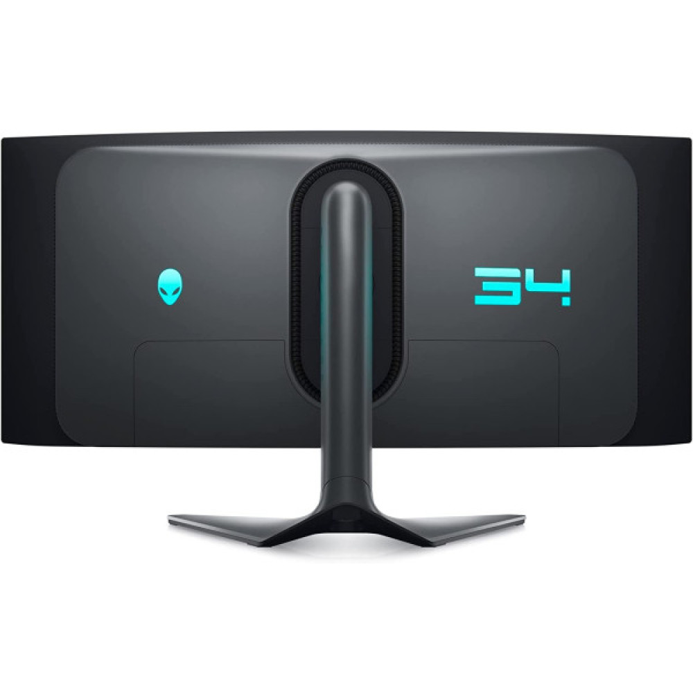 Монітор DELL 34" AW3423DWF HDMI, 2xDP, USB3.2, Audio, QD-OLED, 3440x1440, 21:9, 165Hz, 0.1ms, sRGB 149%, Delta E<2, CURVED, FreeSync, HAS, HDR400