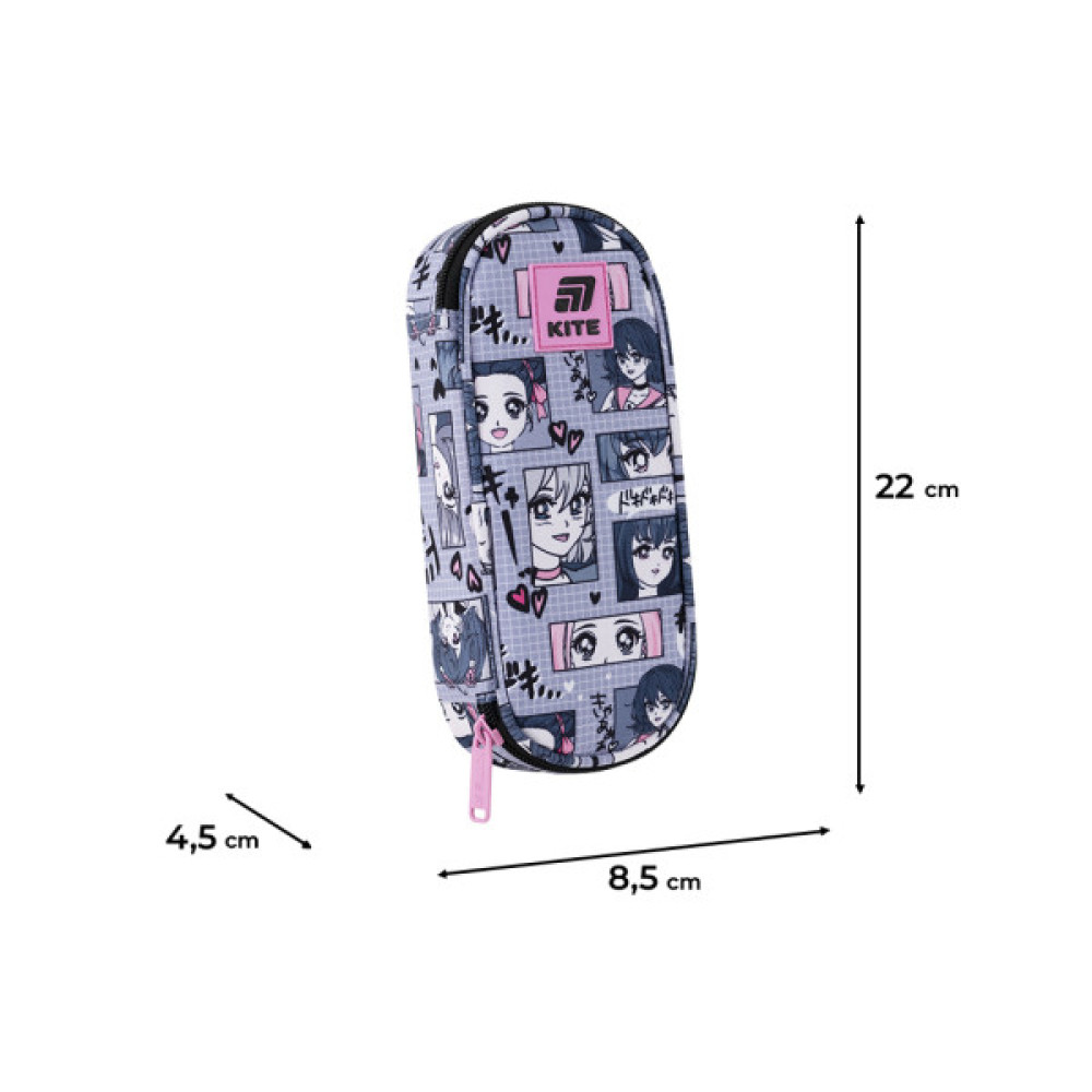 Пенал Kite 599 Anime Girl (K25-599-9)
