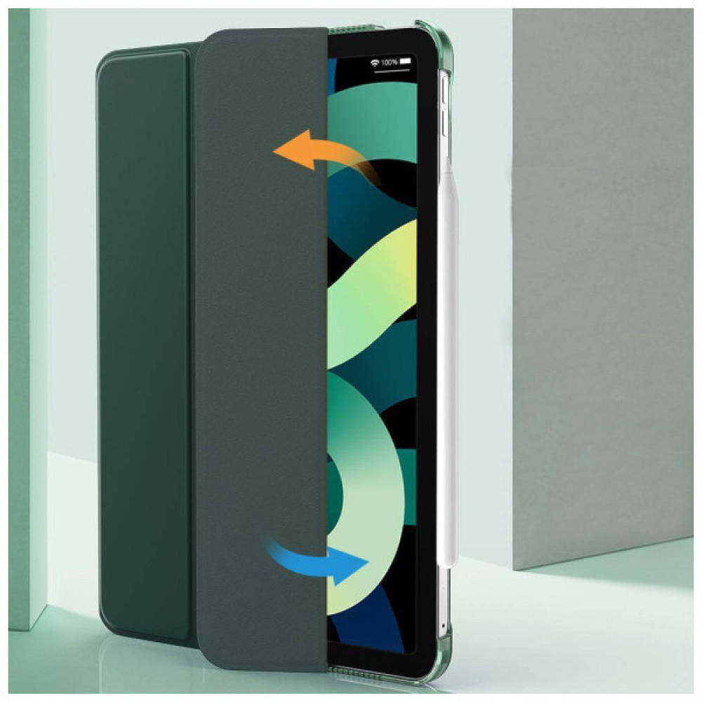 Чохол до планшета BeCover Tri Fold Hard Apple iPad Air (4/5) 2020/2022 10.9" Dark Green (709662) (709662) Чохол до планшета BeCover Tri Fold Hard Apple iPad Air (4/5) 2020/2022 10.9" Dark Green (709662) (709662)