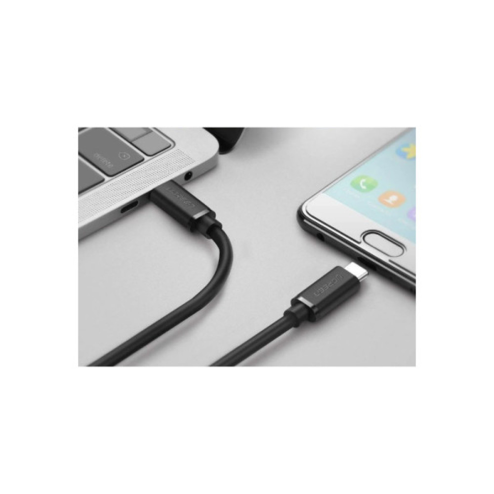Дата кабель USB-C to USB-C 0.5m US286 3A (Black) Ugreen (50996)