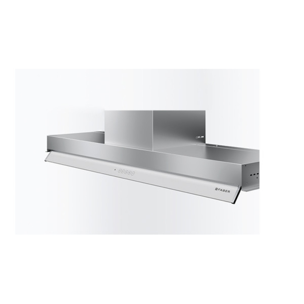 Витяжка Faber вбудована, 60см, 1119м.куб/год, In-Nova Touch Wh/X A60, нерж/білий