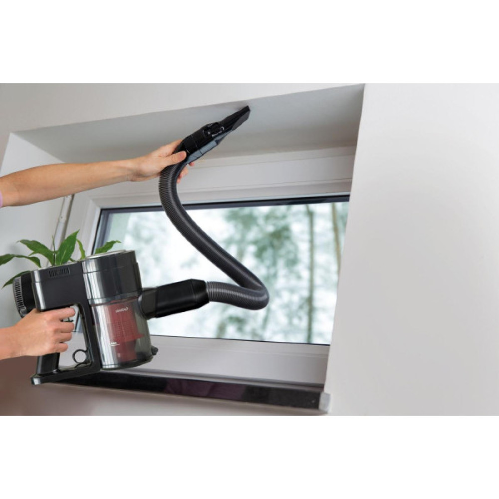 Пилосос Gorenje безпровідний, 121Вт, конт пил -0,5л, автон. робота до 45хв, вага-2,5кг, НЕРА, 2насадки, підсвічування, індикатор, чорний