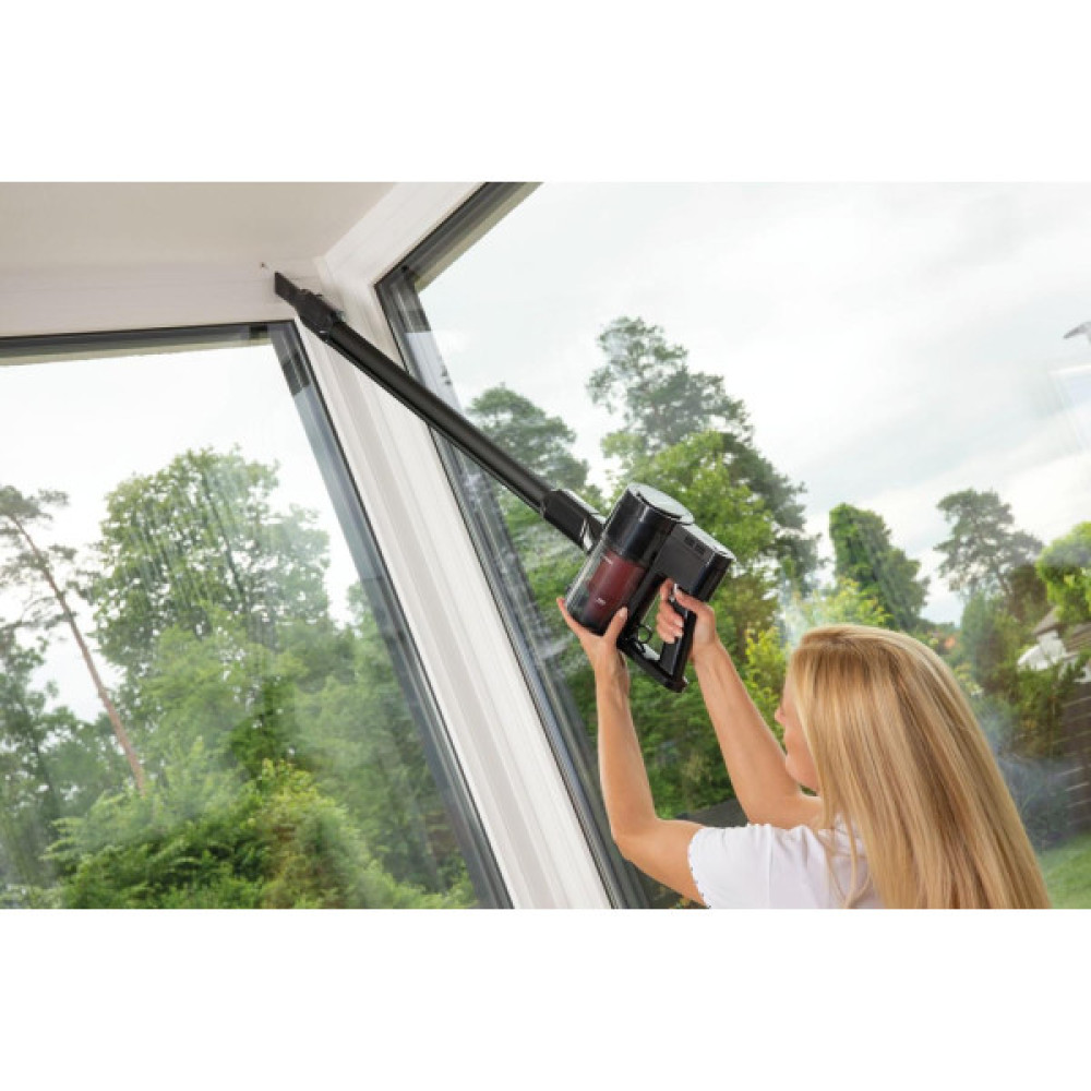 Пилосос Gorenje безпровідний, 121Вт, конт пил -0,5л, автон. робота до 45хв, вага-2,5кг, НЕРА, 2насадки, підсвічування, індикатор, чорний