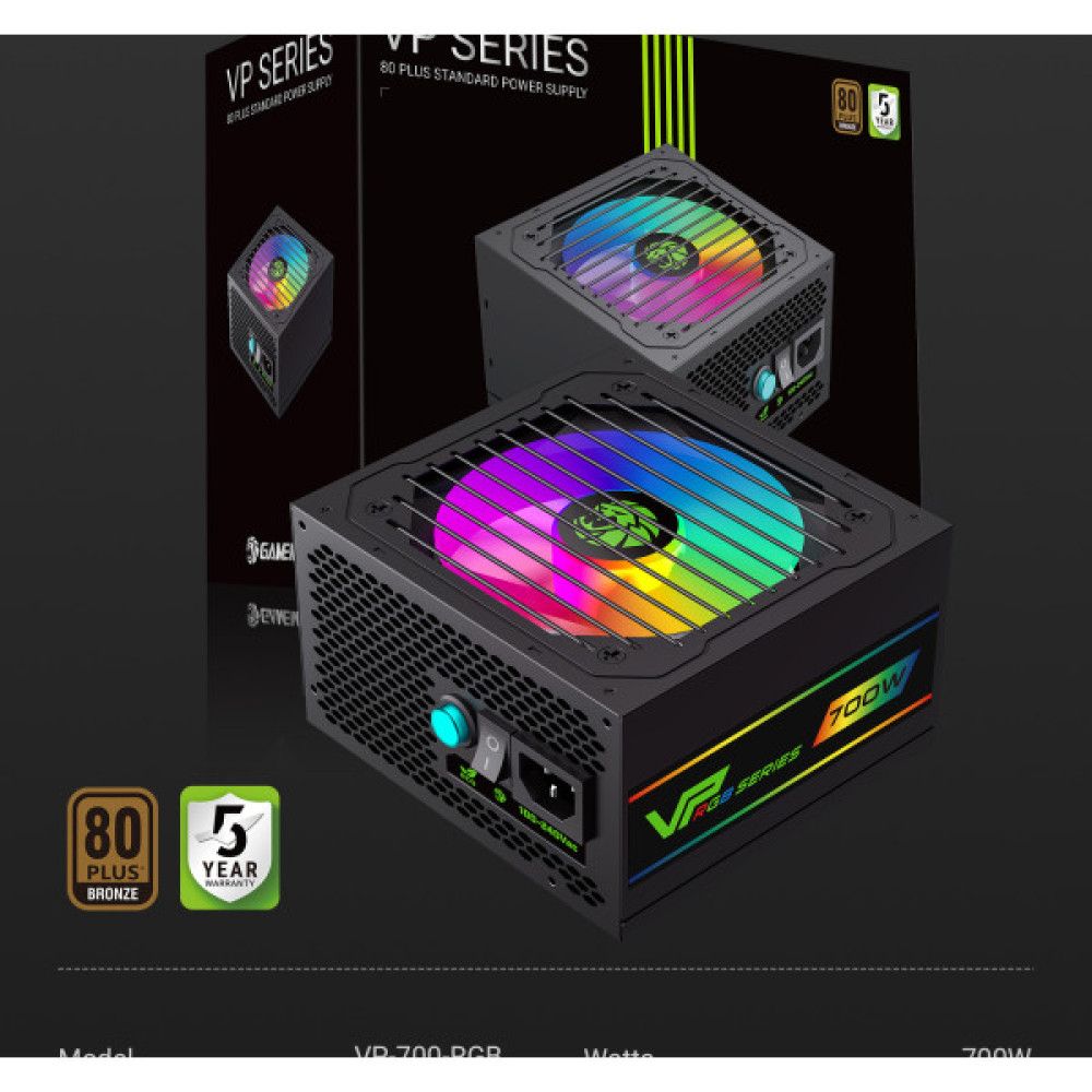 GAMEMAX VP 700S BK-RGB