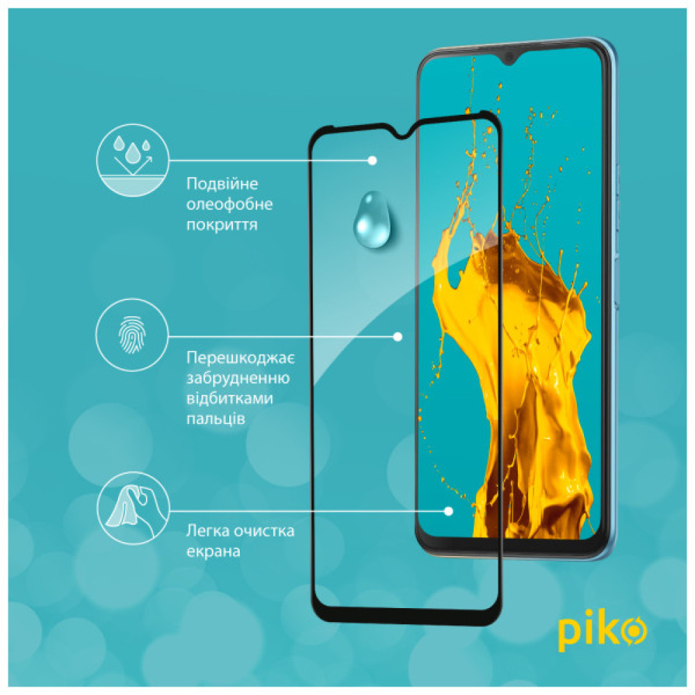 Скло захисне Piko Full Glue Tecno Spark 8 (1283126533105)