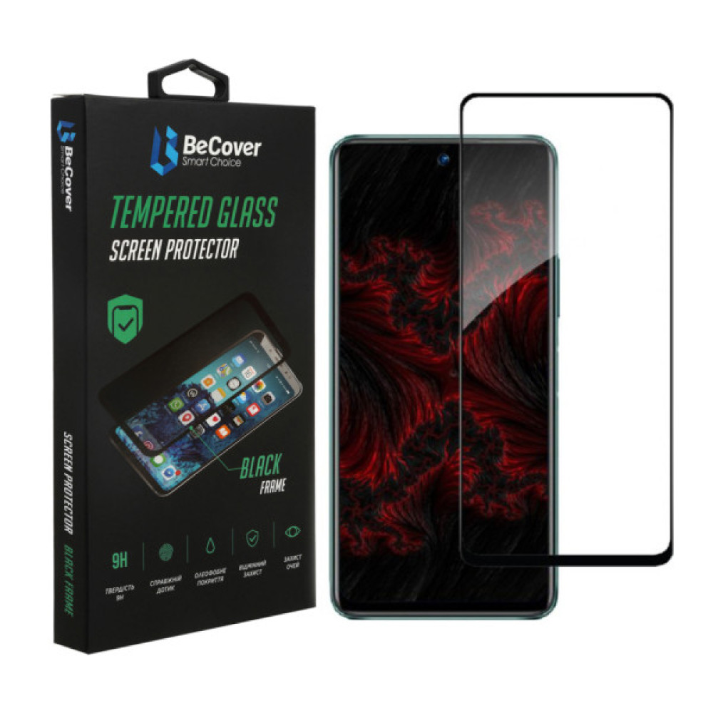 Скло захисне BeCover Infinix Hot 11S (X6812) Black (707600) Скло захисне BeCover Infinix Hot 11S (X6812) Black (707600)