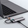 Концентратор Baseus USB3.1 Type-C to USB Type C PD 100W/HDMI 4K 60 Hz/3*USB 3.2 Gen1/ 5in1 (CAHUB-CX0G) Концентратор Baseus USB3.1 Type-C to USB Type C PD 100W/HDMI 4K 60 Hz/3*USB 3.2 Gen1/ 5in1 (CAHUB-CX0G)