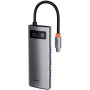 Концентратор Baseus USB3.1 Type-C to USB Type C PD 100W/HDMI 4K 60 Hz/3*USB 3.2 Gen1/ 5in1 (CAHUB-CX0G) Концентратор Baseus USB3.1 Type-C to USB Type C PD 100W/HDMI 4K 60 Hz/3*USB 3.2 Gen1/ 5in1 (CAHUB-CX0G)
