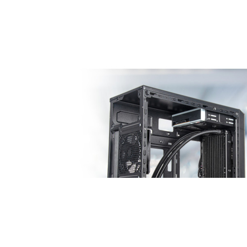 Корпус SilverStone Fara FA311-B без БЖ, 2xUSB3.0, 1xUSB2.0, 1x120мм, VGA 354мм, LCS ready, mATX, чорний
