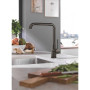 Змішувач для кухні Grohe Essence, довж.виливу - 220мм, поворотний, 1важіль, графіт