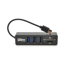 Концентратор Voltronic USB-C 3xUSB 2.0 + SD/TF 0.1m black (YT-HTCP3101/4)