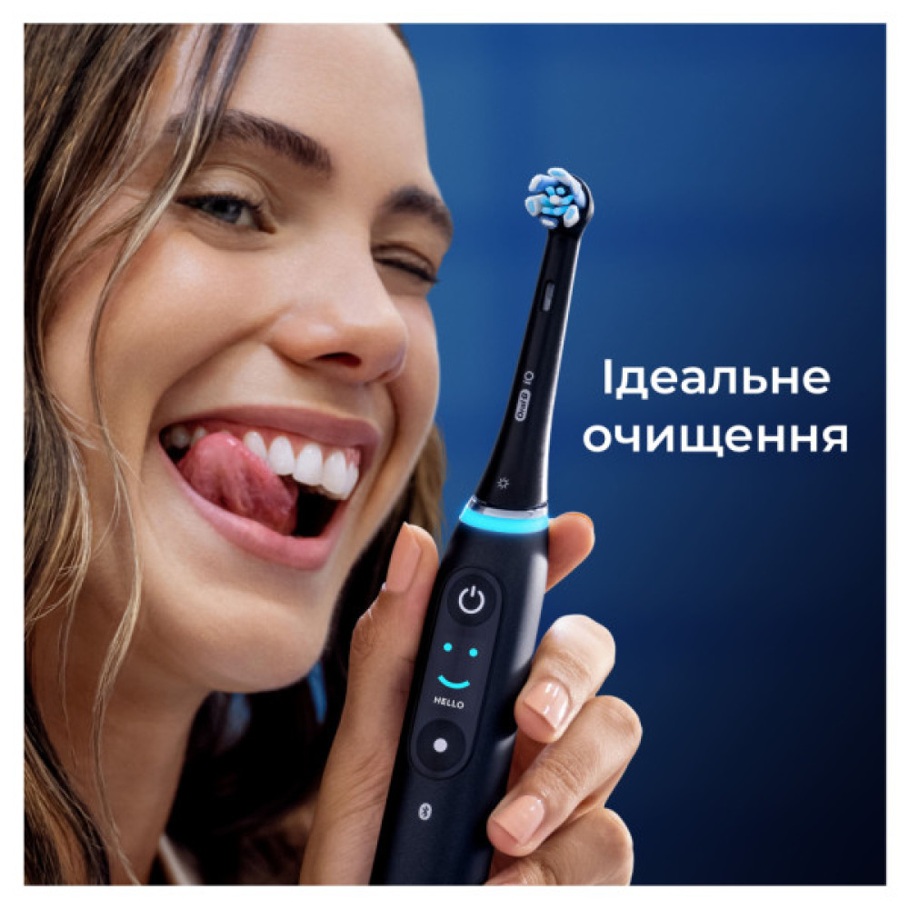 Насадка для зубної щітки Oral-B iO Ultimate Clean Black 4ct (8700216199483)