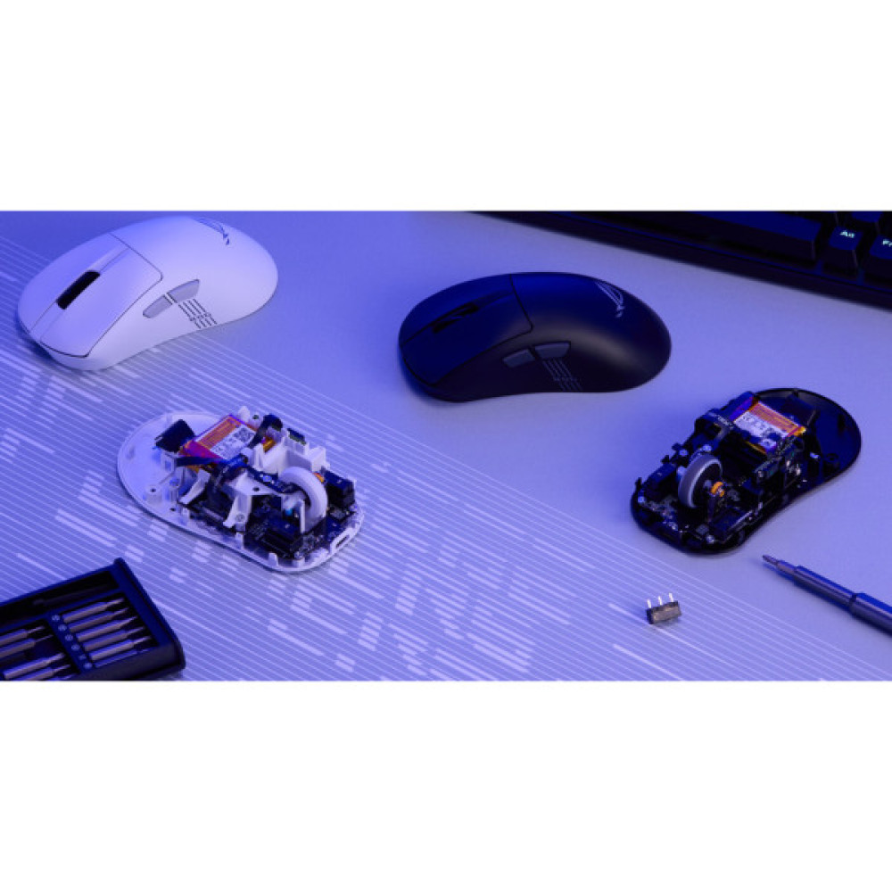 Мишка ASUS ROG Keris II Origin Wireless/Bluetooth/USB White (90MP04A0-BMUA10)