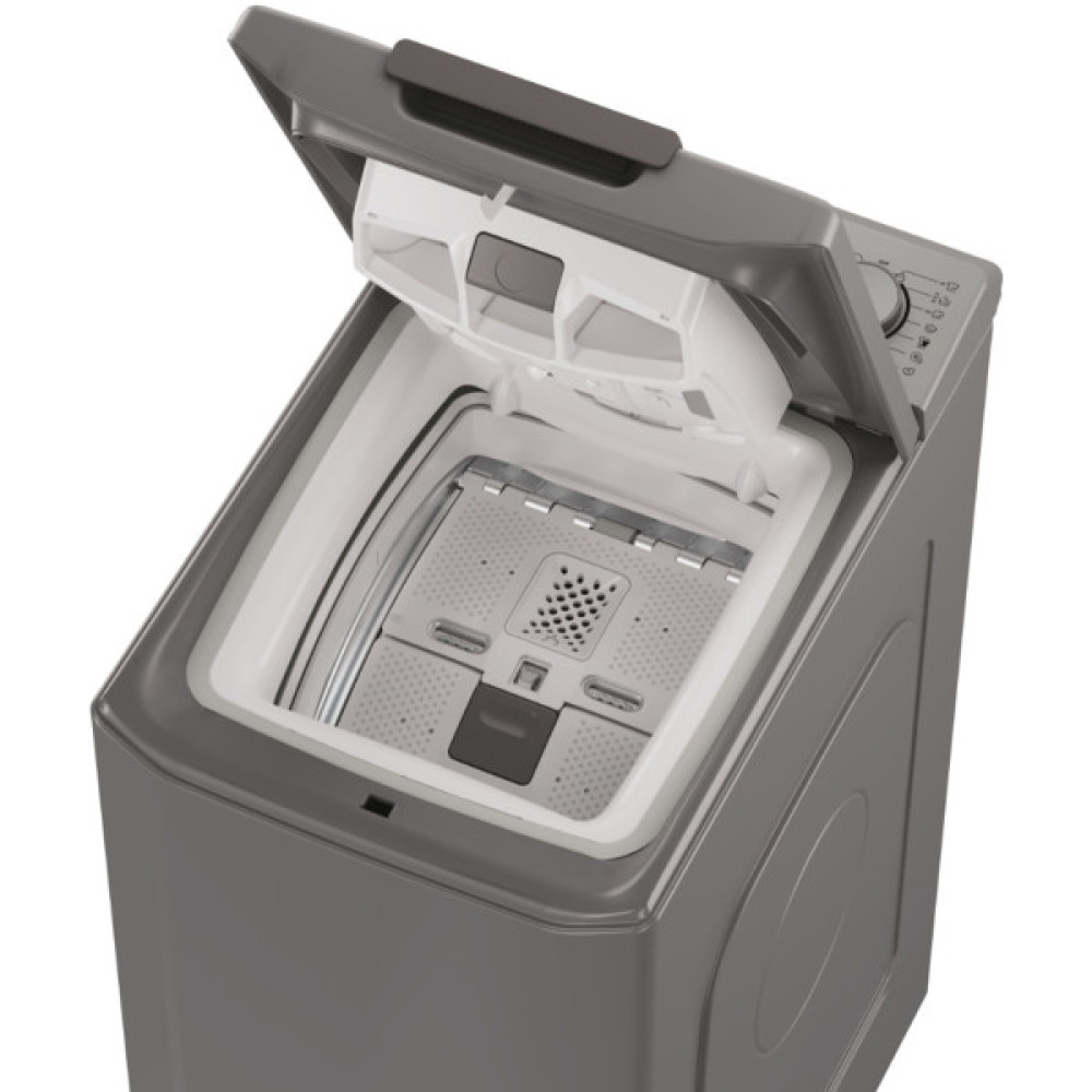 Пральна машина Candy вертикальна, 7кг, 1200, A+++, 60см, дисплей, cріблястий