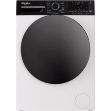 Пральна машина Whirlpool фронтальна, 8кг, 1400, C, 55см, дисплей, пара, інвертор, люк чорний, білий