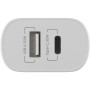 Зарядний пристрій Globex 1xUSB + 1xUSB-C 30W FastPower white (30WAC)