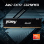 Пам'ять ПК Kingston DDR5 16GB 6000 FURY Beast  EXPO