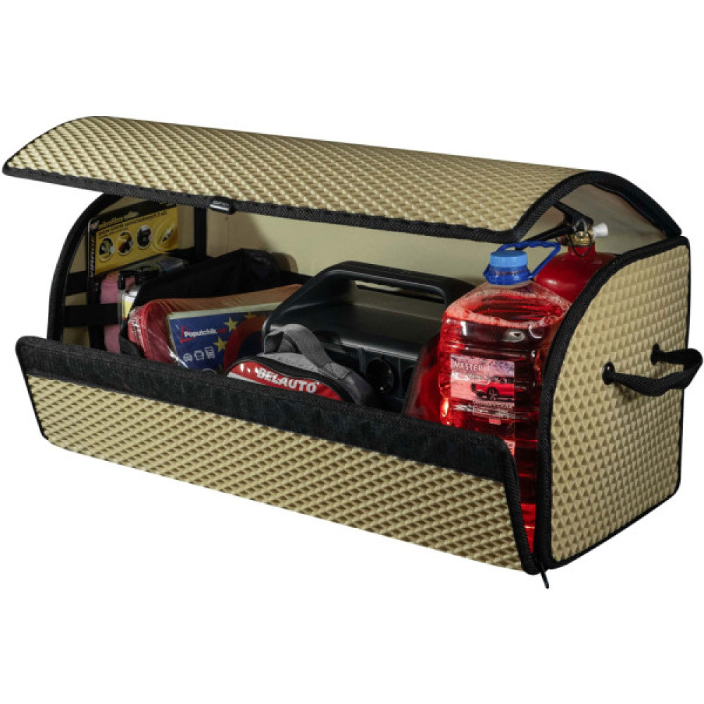 Сумка-органайзер EVAtech L-PRO 32x75x30 см. Ромб бежевий з чорним кантом (BS13641OL3RIB)