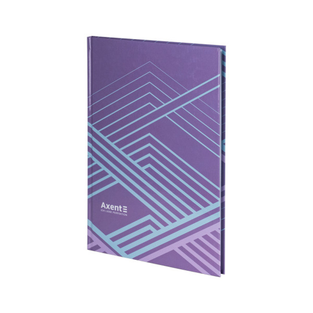 Книга записна Axent Lines А4, 96 аркушів, клітинка, бузкова (8422-583-A)