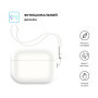 Чохол для навушників Armorstandart Silicone Case with straps для Apple Airpods Pro 2 White (ARM68618) Чохол для навушників Armorstandart Silicone Case with straps для Apple Airpods Pro 2 White (ARM68618)