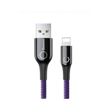 Дата кабель USB 2.0 AM to Lightning 1.0m 2.4A purple Baseus (CALCD-05)