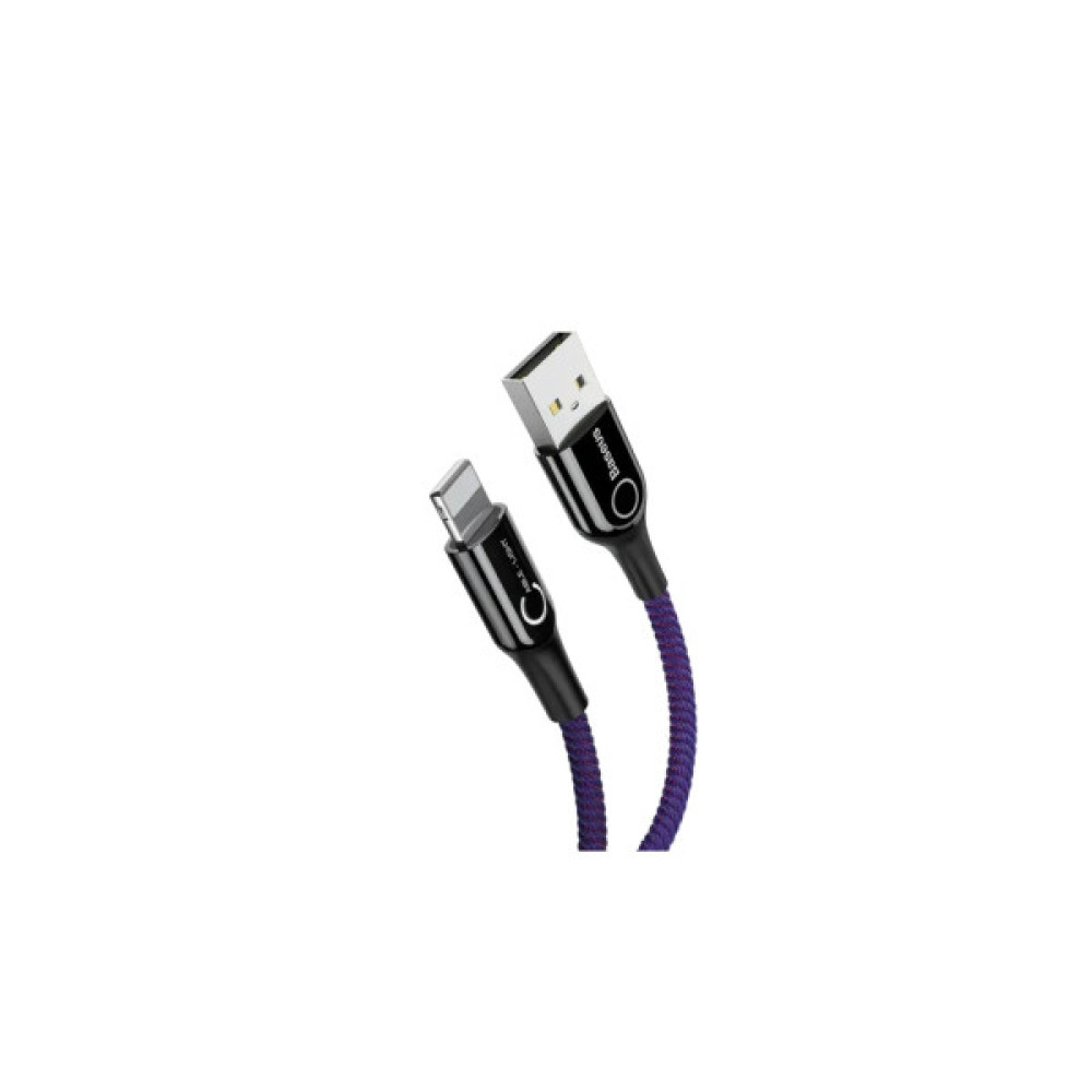 Дата кабель USB 2.0 AM to Lightning 1.0m 2.4A purple Baseus (CALCD-05)