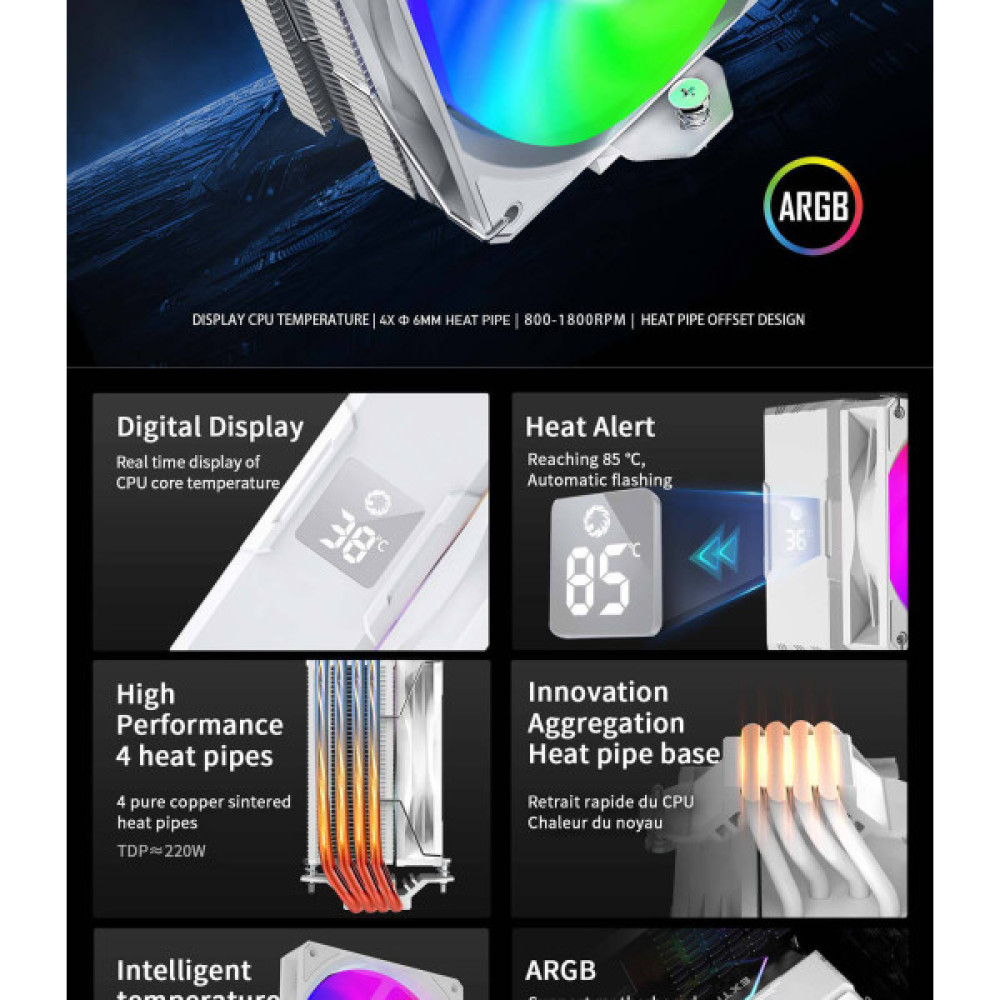 GAMEMAX Sigma 520 Digital WH