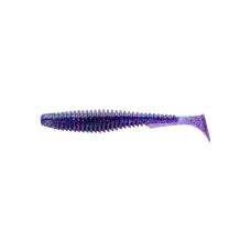 Силікон рибальський FishUP U-Shad 3" 060 - Dark Violet/Peacock&Silver (9шт/уп) (1864.00.55)