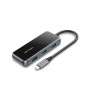Концентратор Vention USB 3.1 Type-C to 4хUSB 3.0/PD 87W 5-in-1 Gray Mirrored Surface (TFDHB) Концентратор Vention USB 3.1 Type-C to 4хUSB 3.0/PD 87W 5-in-1 Gray Mirrored Surface (TFDHB)
