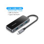 Концентратор Vention USB 3.1 Type-C to 4хUSB 3.0/PD 87W 5-in-1 Gray Mirrored Surface (TFDHB) Концентратор Vention USB 3.1 Type-C to 4хUSB 3.0/PD 87W 5-in-1 Gray Mirrored Surface (TFDHB)