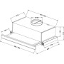 Витяжка кухонна Eleyus BREEZE G 1000 60 BL Витяжка кухонна Eleyus BREEZE G 1000 60 BL