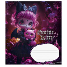 Зошит Школярик Gothic cats 12 аркушів лінія (012-3531L)
