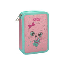 Пенал Cool For School 2 відділення з відворотами Рожевий (CF87276)