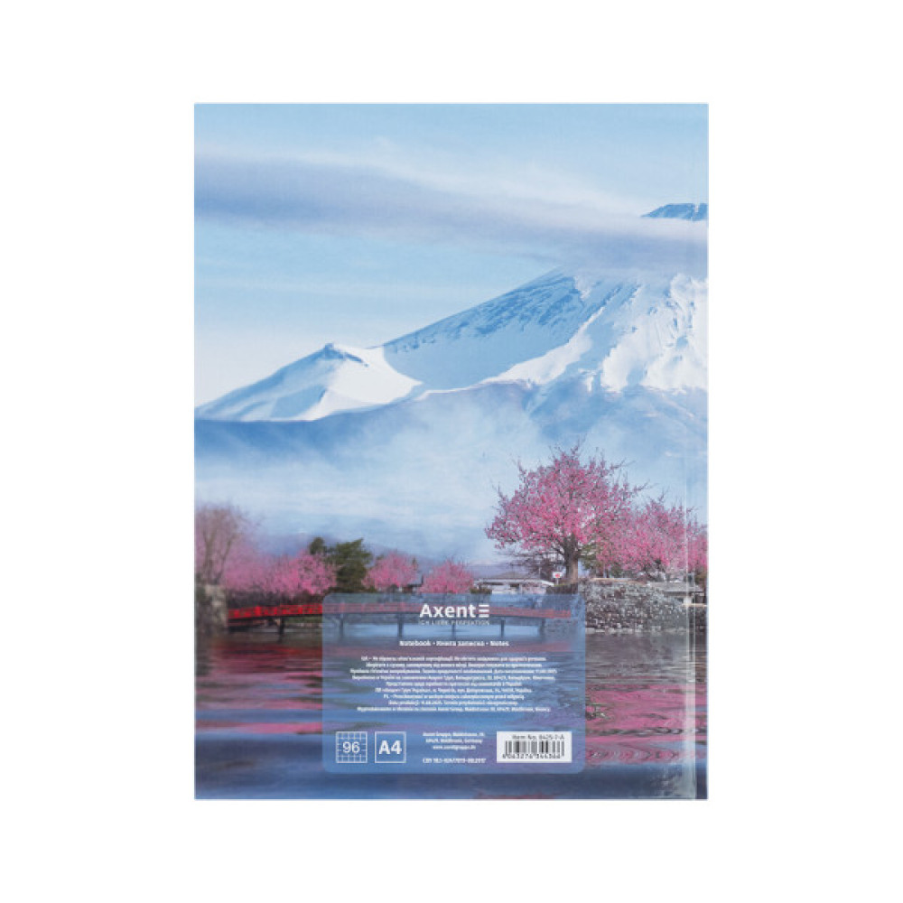 Книга записна Axent A4 City, Tokyo, 96 аркушів клітинка (8425-7-A)