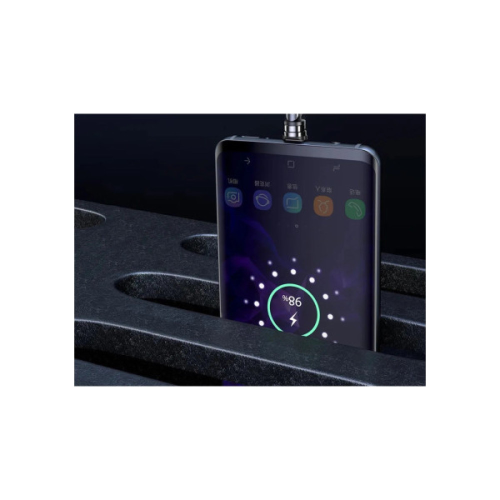 Дата кабель USB 2.0 AM to Micro 5P 1.0m magnetic black Essager (EXCCXM-WC0G)