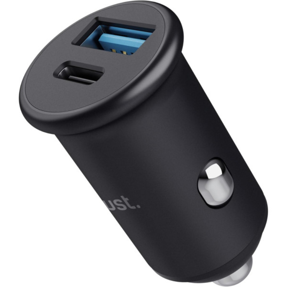 Зарядний пристрій Trust USB-C PD25W + USB QC12W 37W Black (25197_TRUST)