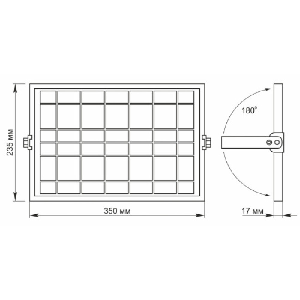 Прожектор Videx LED 1000LM 5000K 3.2V (VL-FSO2-505)