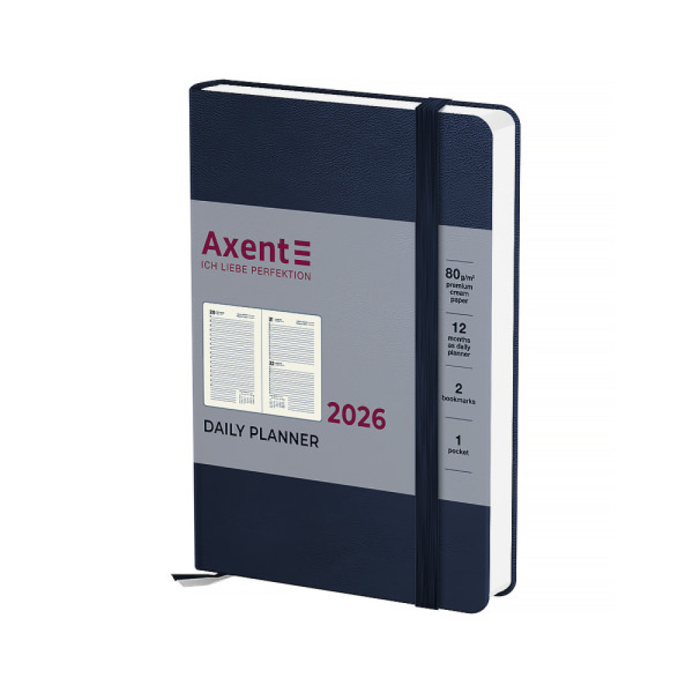 Тижневик Axent датований 2026 Pocket Strong 104х146, синій (8833-26-02-A)