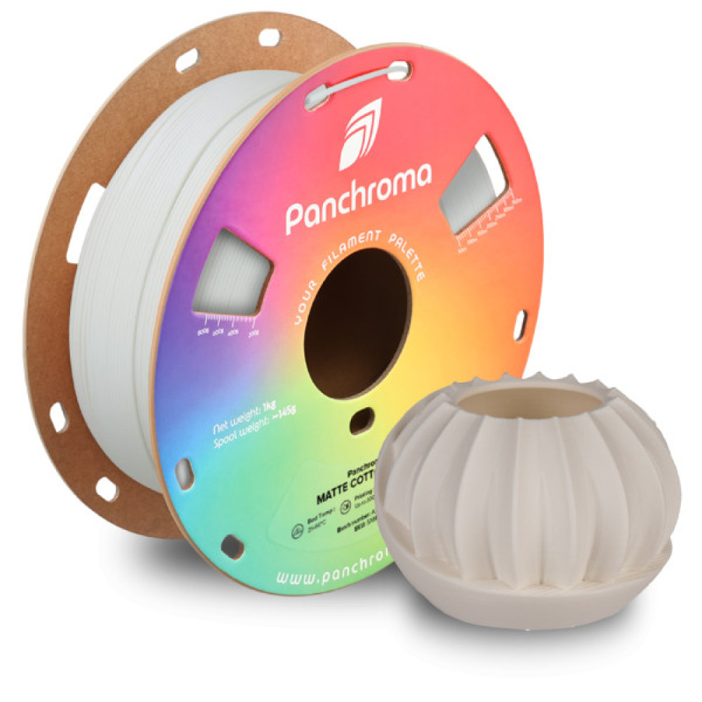 Пластик для 3D-принтера Polymaker PLA PANCHROMA MATTE 1,75mm 1kg COTTON WHITE (CA04016)
