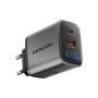 Зарядний пристрій AXAGON 1xUSB-C PD67W + 1xUSB QC4+ PPS display gray (ACU-PQ67D)