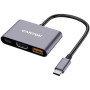 Концентратор Canyon hub DS-4 3in1 USB-C Grey (CNS-TDS4) Концентратор Canyon hub DS-4 3in1 USB-C Grey (CNS-TDS4)