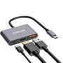 Концентратор Canyon hub DS-4 3in1 USB-C Grey (CNS-TDS4) Концентратор Canyon hub DS-4 3in1 USB-C Grey (CNS-TDS4)