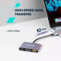 Концентратор Canyon hub DS-4 3in1 USB-C Grey (CNS-TDS4) Концентратор Canyon hub DS-4 3in1 USB-C Grey (CNS-TDS4)