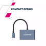 Концентратор Canyon hub DS-4 3in1 USB-C Grey (CNS-TDS4) Концентратор Canyon hub DS-4 3in1 USB-C Grey (CNS-TDS4)
